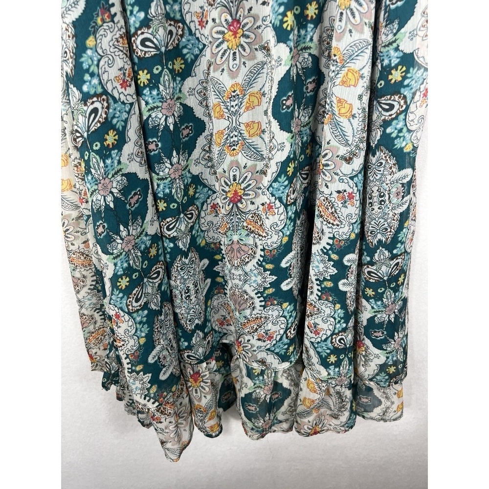Flying Tomato‎ M Babydoll Dress Boho Printed Floral Tie Front - Picture 8 of 14